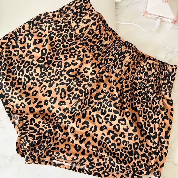 Pink Victoria’s Secret Animal Print Panty Shorts - Picture 1 of 10